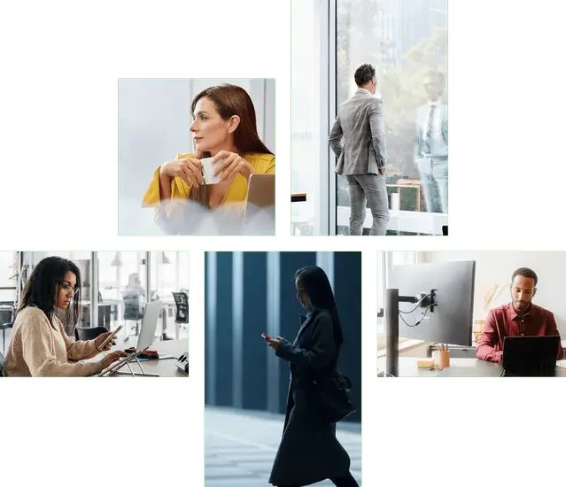 Cybersecurity reflection illustration