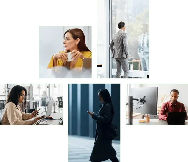 Cybersecurity reflection illustration